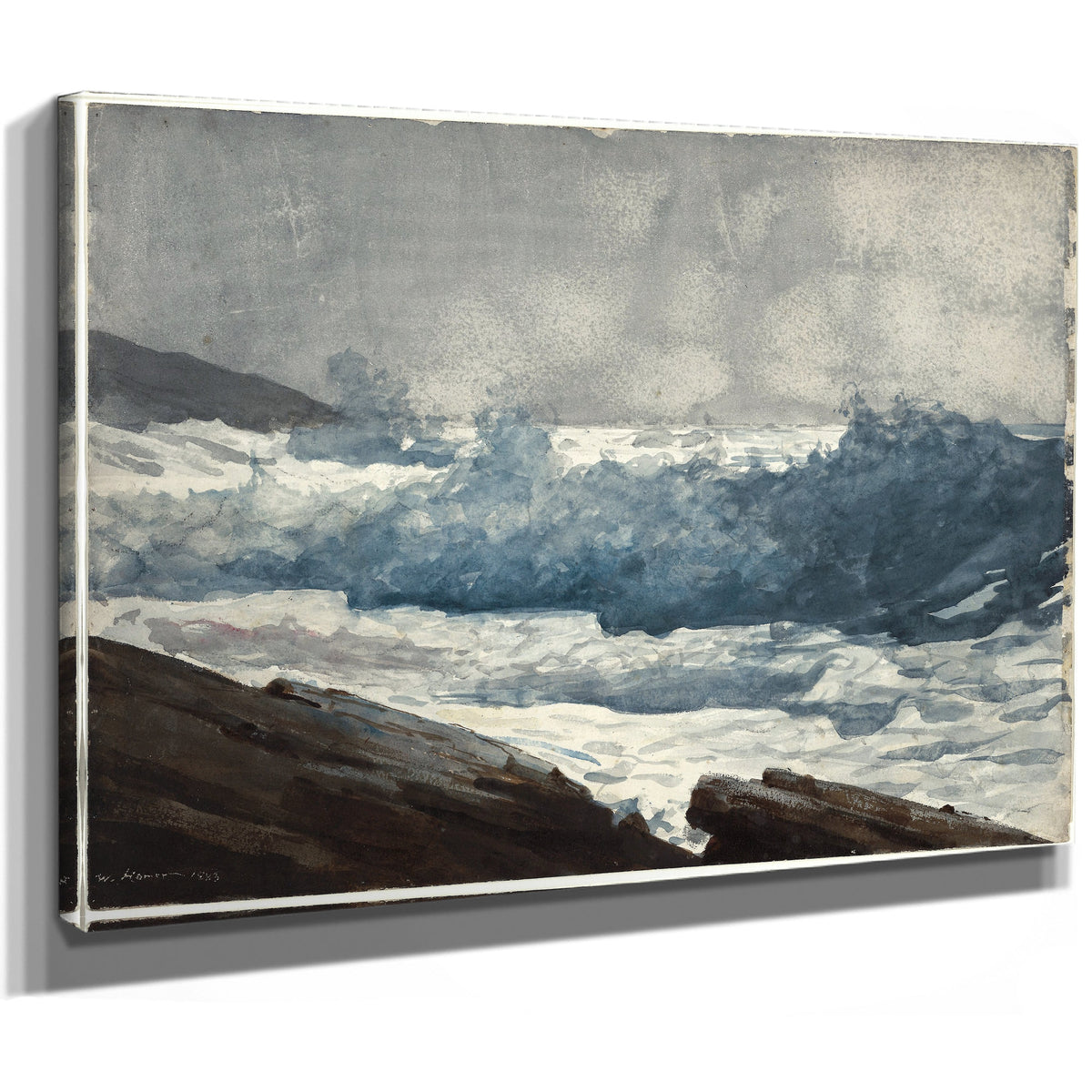 Prouts Neck Breakers 1883 By Winslow Homer