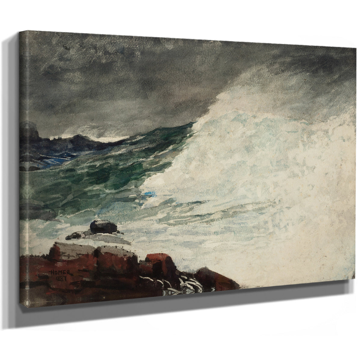 Prouts Neck Breaking Wave 1887 By Winslow Homer