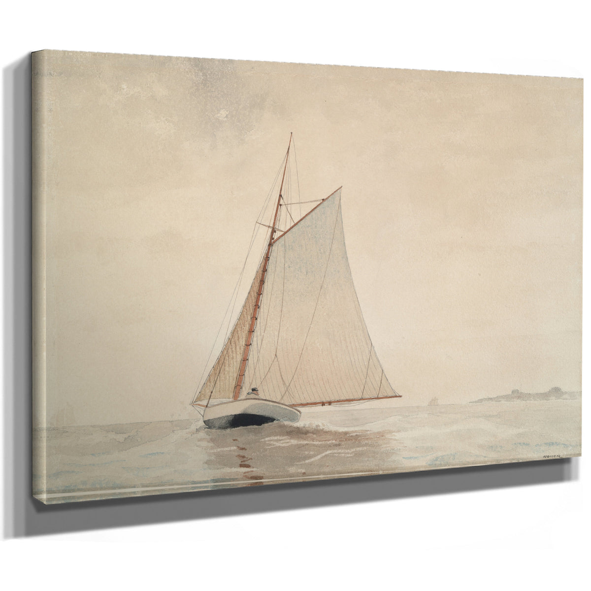 Sailing Off Gloucester Ca 1880 By Winslow Homer