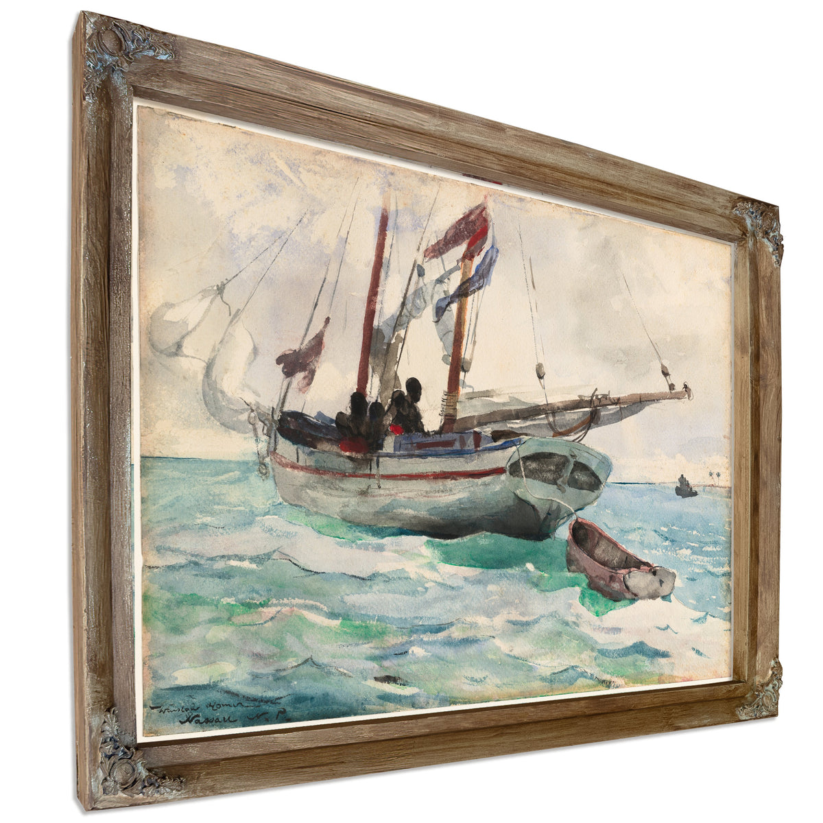 Schooner Nassau 1898 99 By Winslow Homer