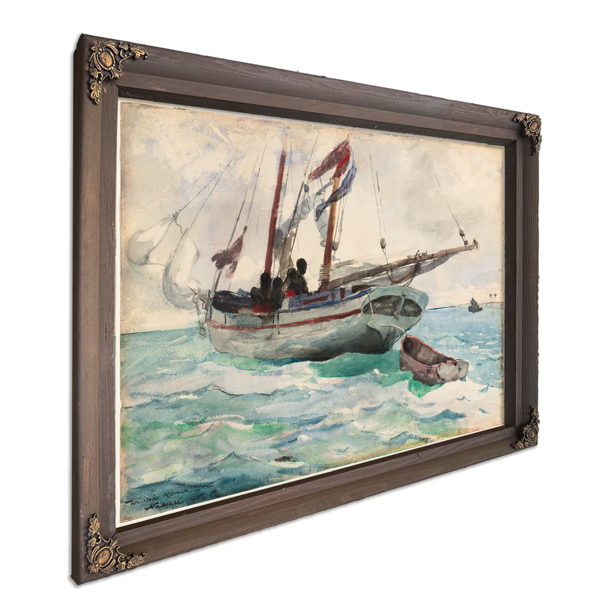 Schooner Nassau 1898 99 By Winslow Homer