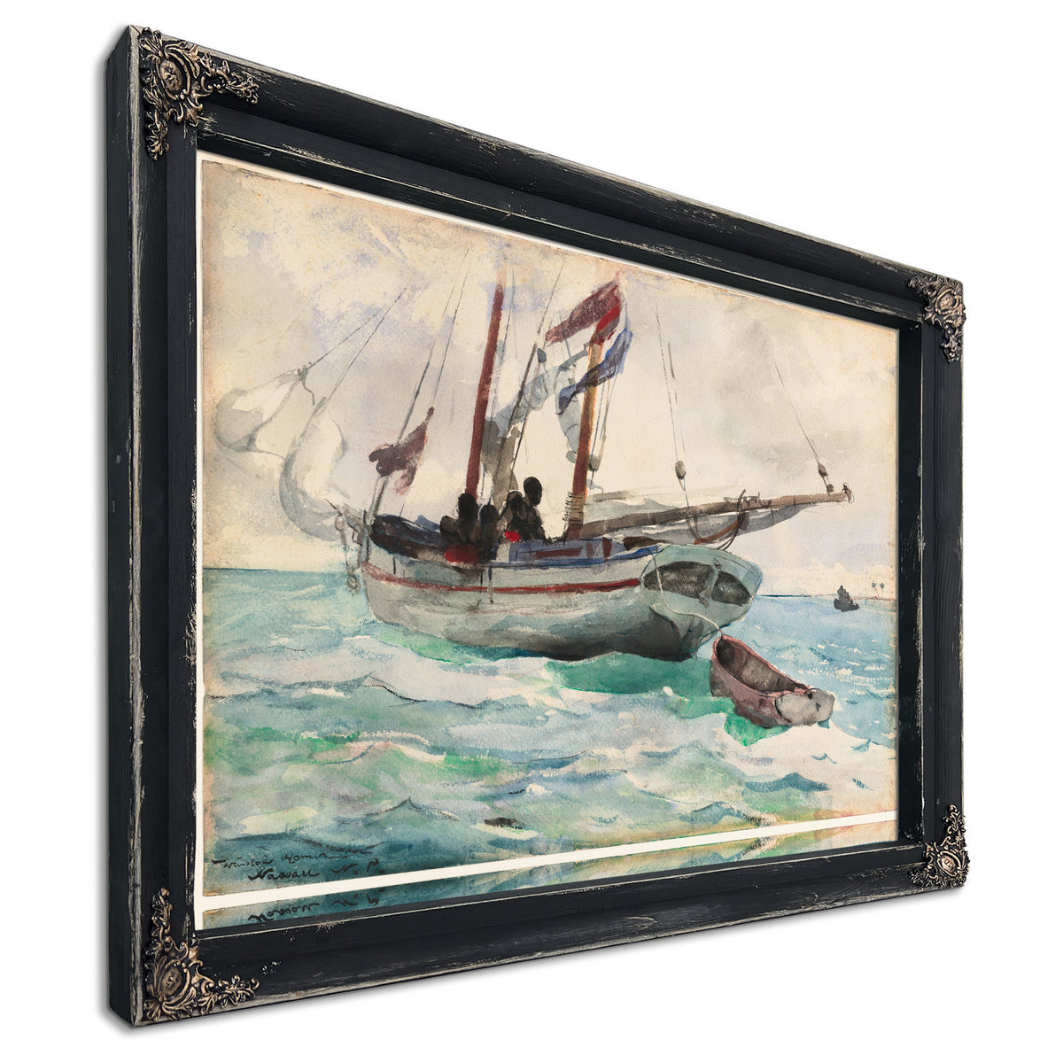 Schooner Nassau 1898 99 By Winslow Homer