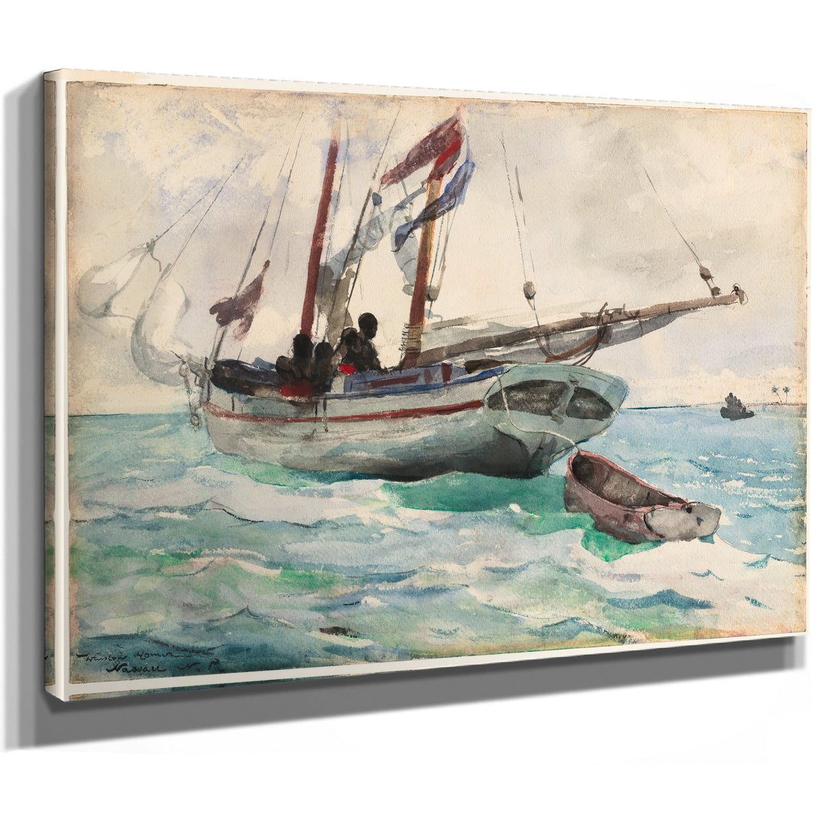 Schooner Nassau 1898 99 By Winslow Homer