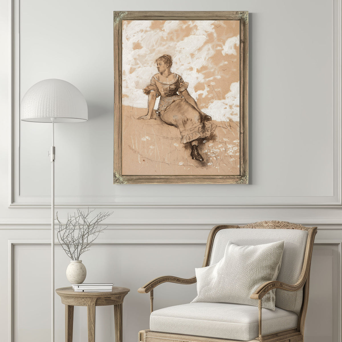 Seated Girl 1880 By Winslow Homer