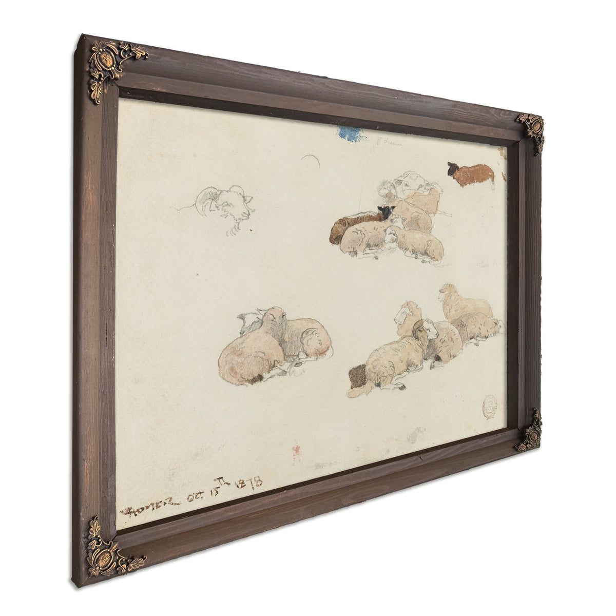 Sheep Resting 1878 02 By Winslow Homer