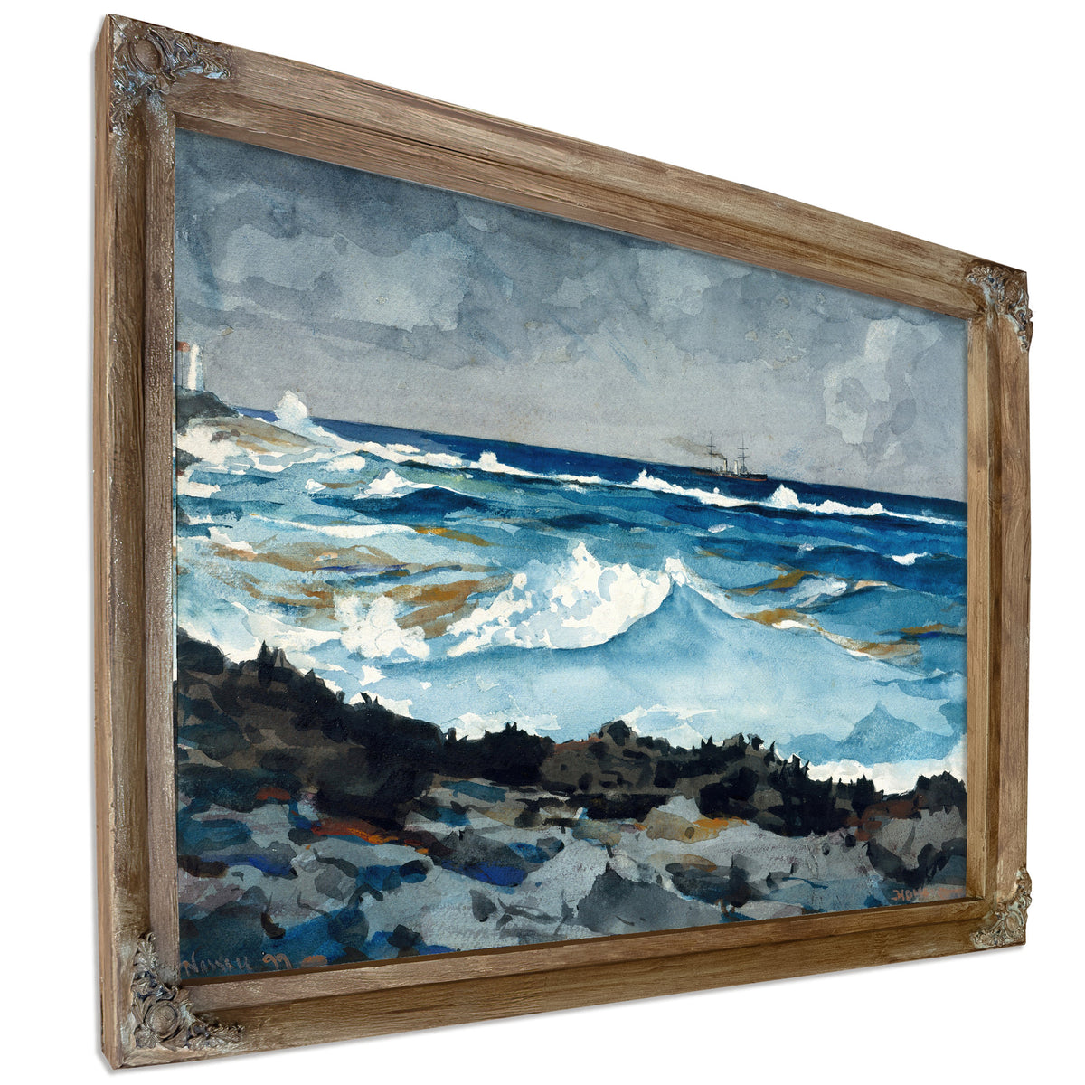 Shore Surf Nassau 1899 By Winslow Homer