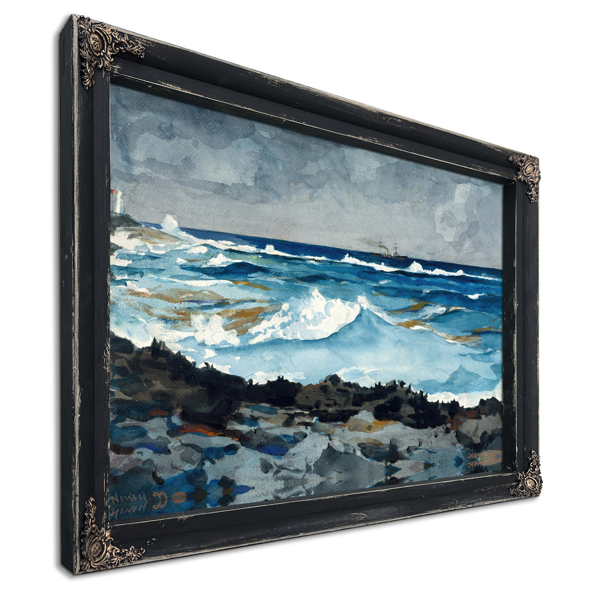 Shore Surf Nassau 1899 By Winslow Homer