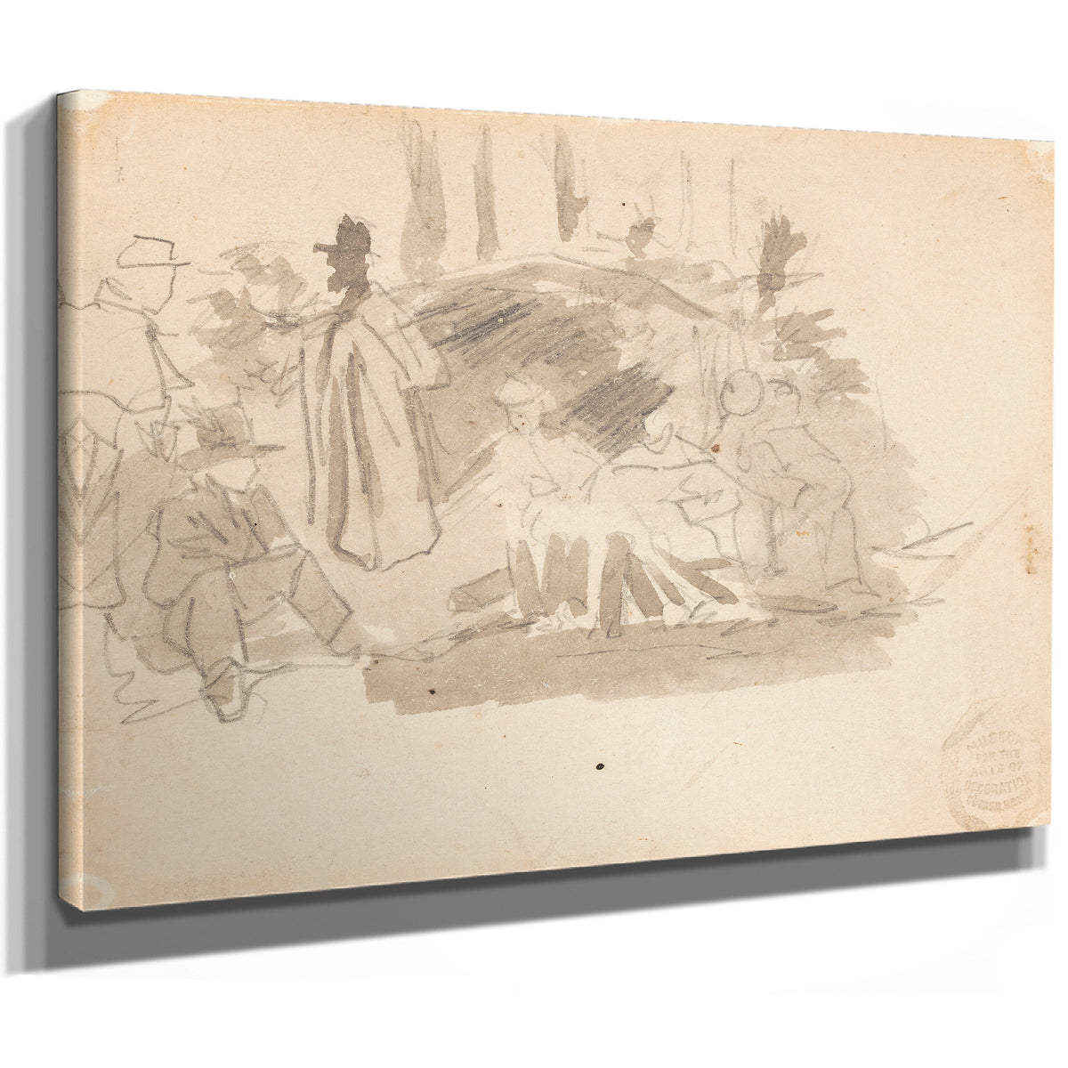 Soldiers Camping 1862 By Winslow Homer