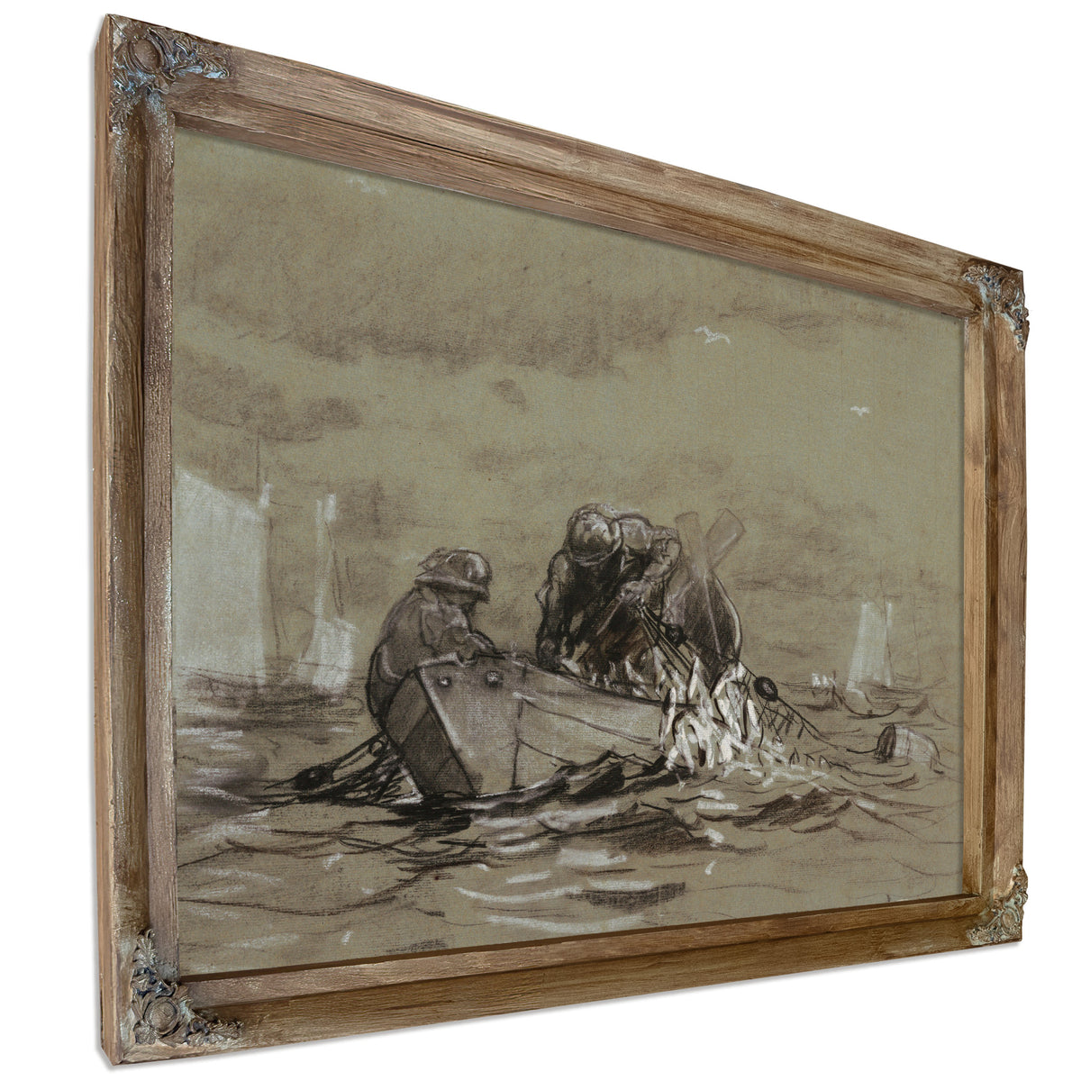 Study the Herring Net 1884 By Winslow Homer