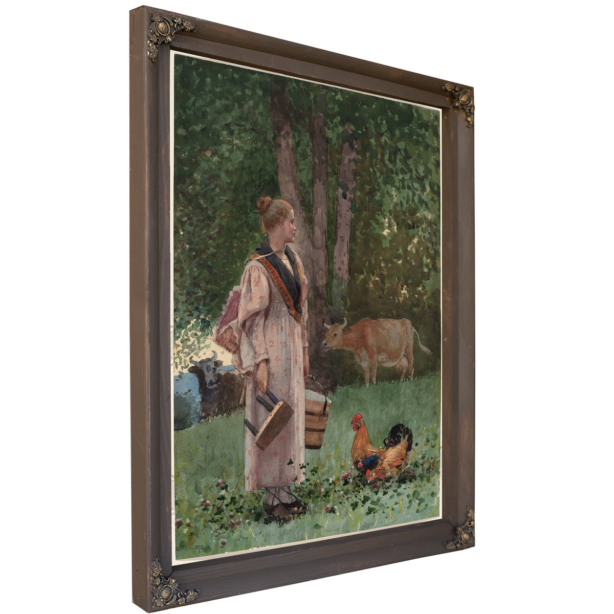 The Milk Maid 1878 By Winslow Homer