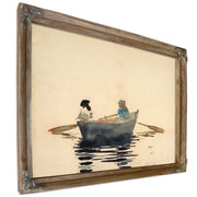 Two Girls a Rowboat 1880 By Winslow Homer
