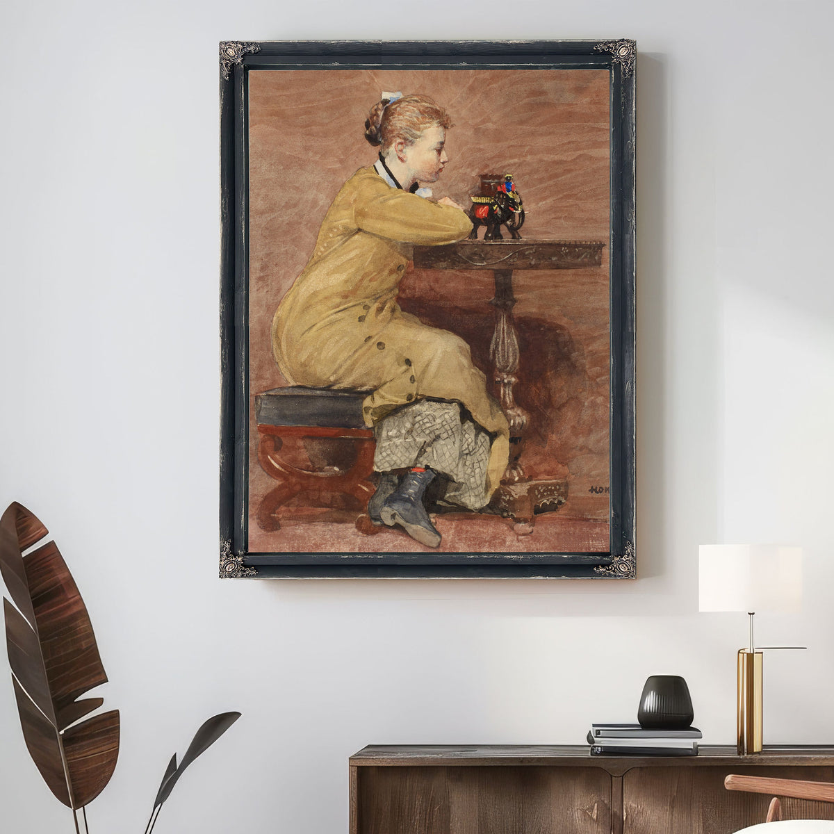 Woman Elephant Circa 1877 By Winslow Homer