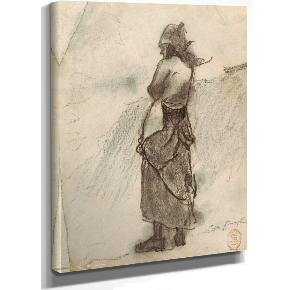 Woman Looking Out to Sea Cullercoats By Winslow Homer