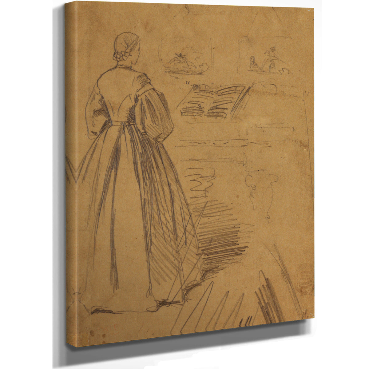 Woman Standing Before Piano 1862 By Winslow Homer