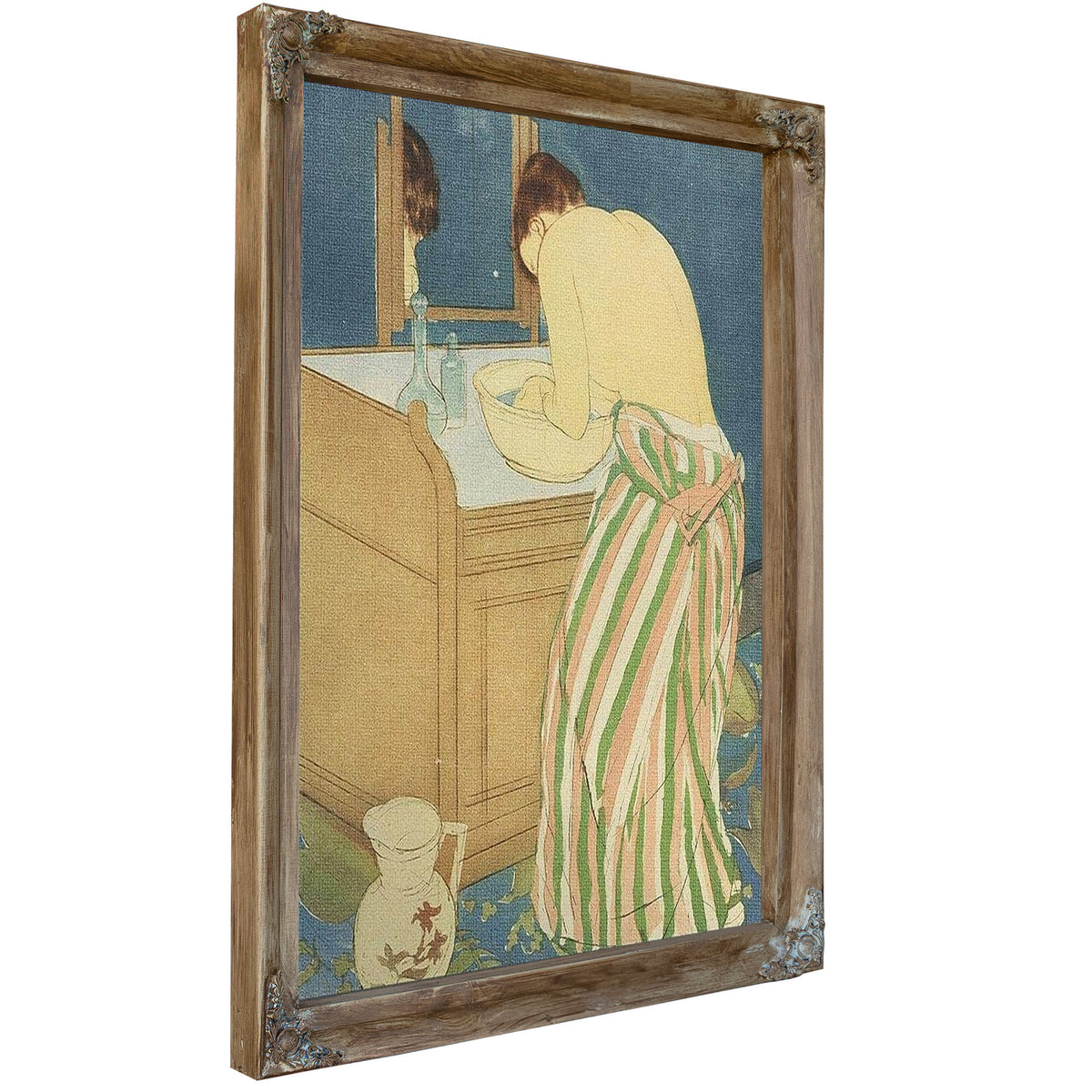 Woman Bathing By Mary Cassatt