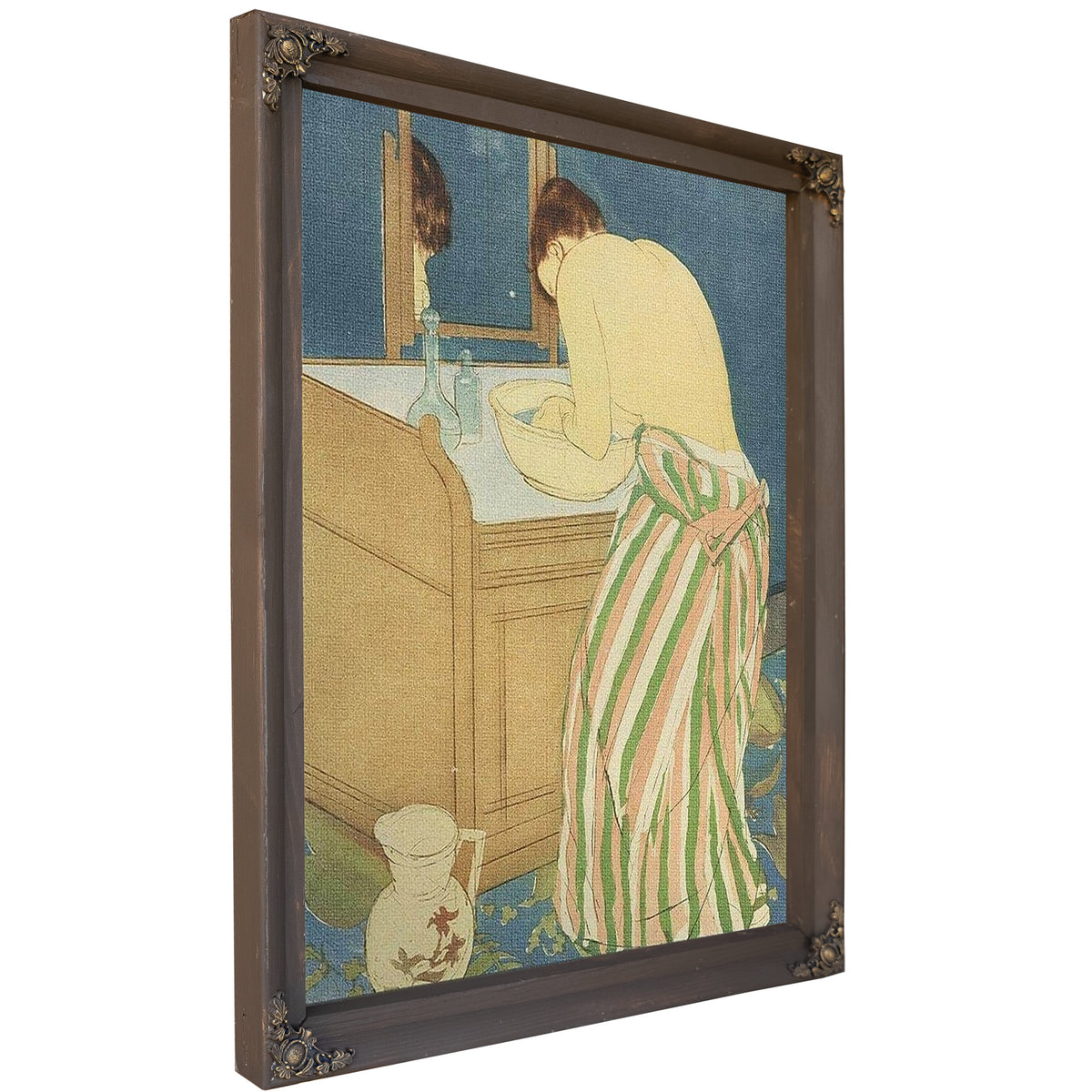 Woman Bathing By Mary Cassatt