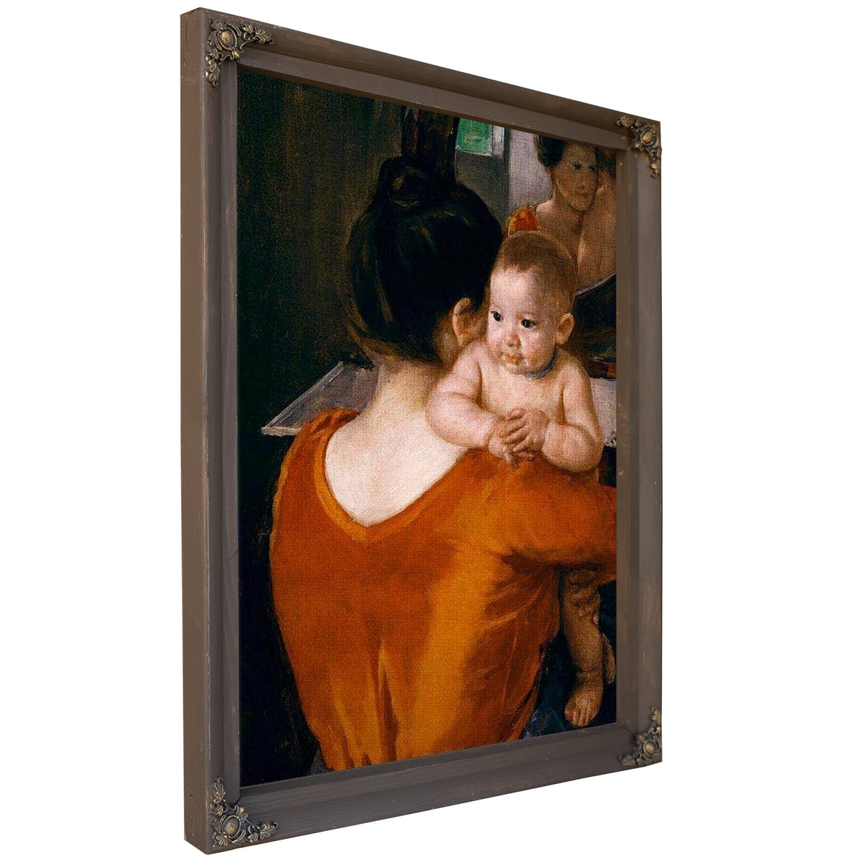 Woman In A Red Bodice And Her Child By Mary Cassatt