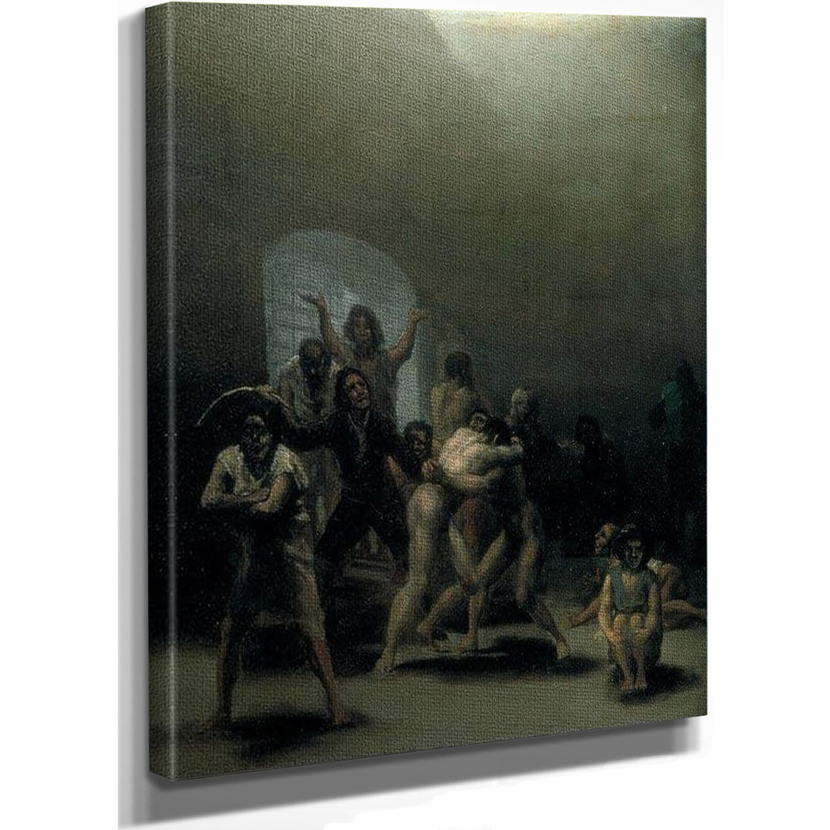 Yard With Lunatics 1794 Oil On Tin Plated Iron 43 8X32 7Cm By Francisco De Goya