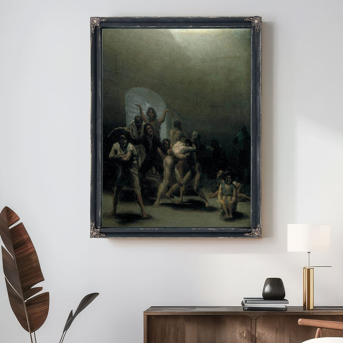 Yard With Lunatics 1794 Oil On Tin Plated Iron 43 8X32 7Cm By Francisco De Goya
