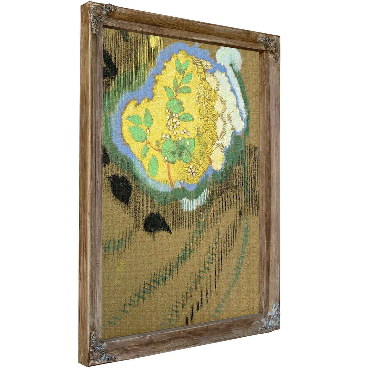Yellow Flowers By Odilon Redon