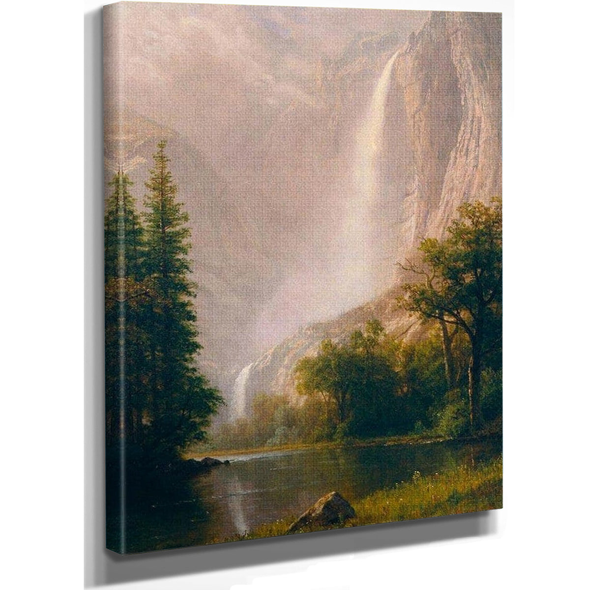 Yosemite Falls By Albert Bierstadt