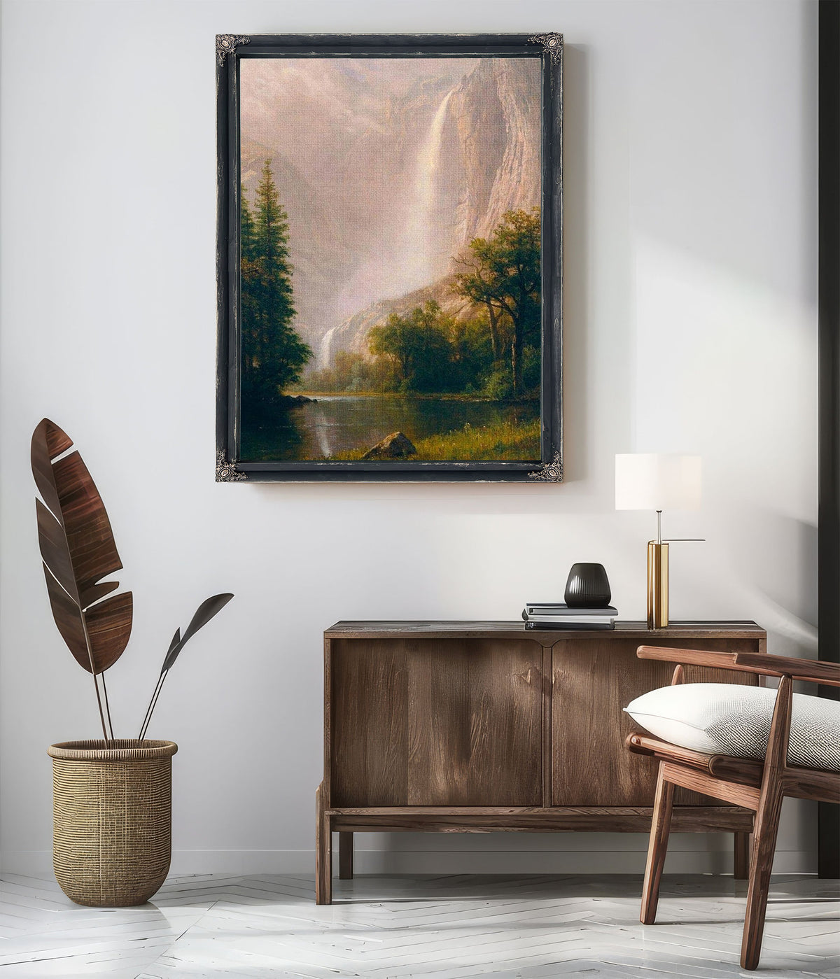 Yosemite Falls By Albert Bierstadt