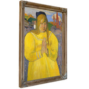 Young Christian Girl Bretonne En Priere 1894 Oil On Canvas 65 2X46 7Cm By Paul Gauguin