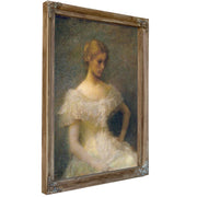 Young Girl Seated By Thomas Wilmer Dewing