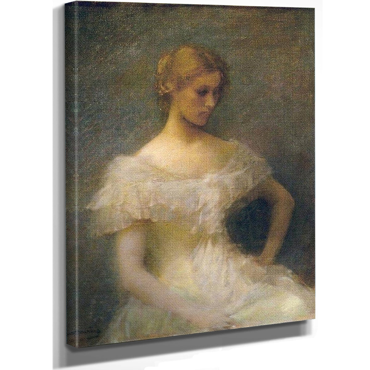 Young Girl Seated By Thomas Wilmer Dewing