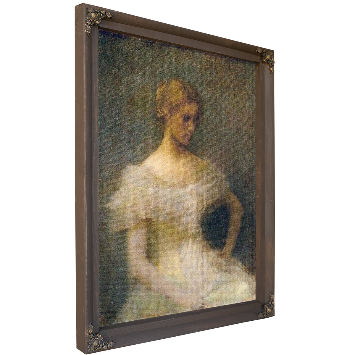 Young Girl Seated By Thomas Wilmer Dewing