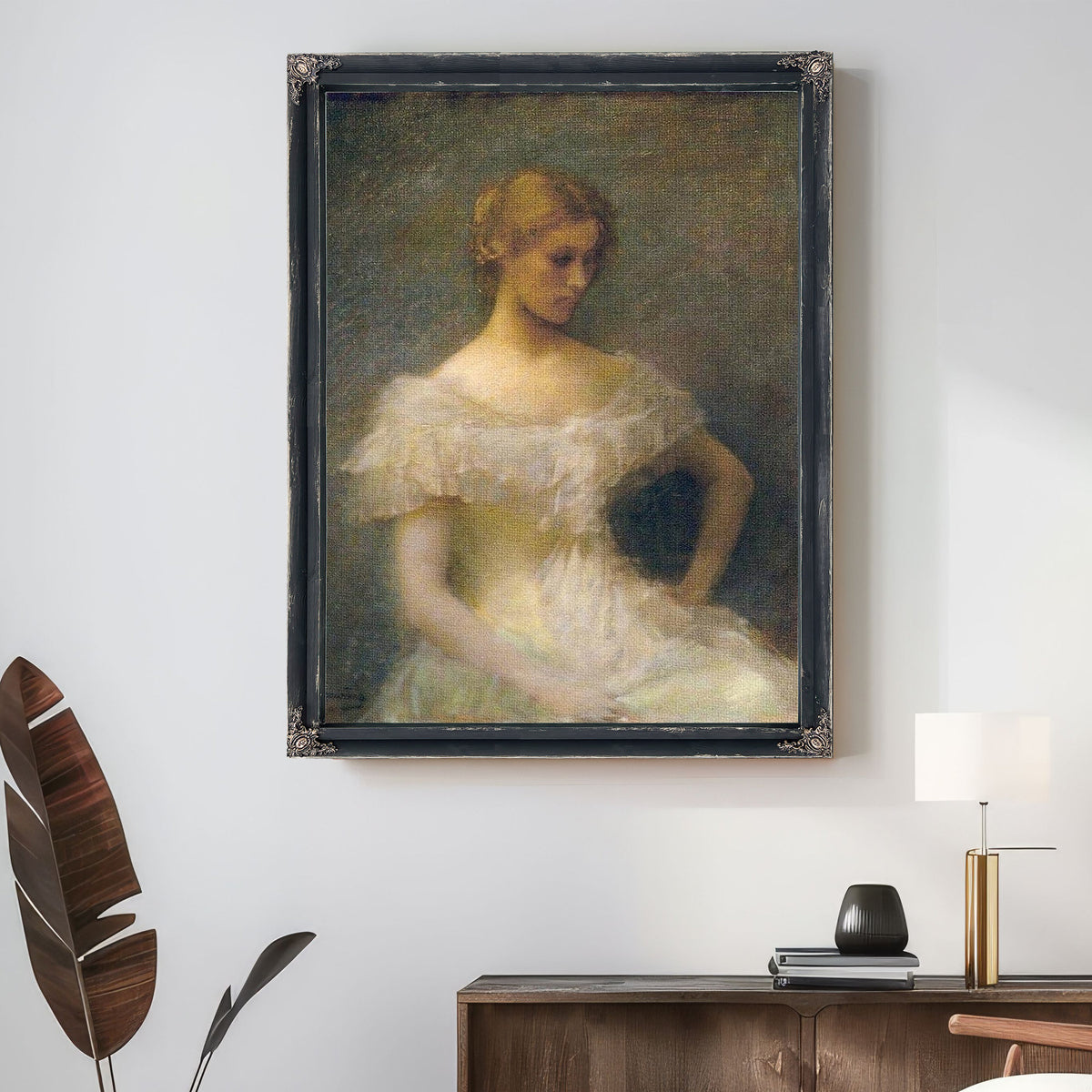Young Girl Seated By Thomas Wilmer Dewing