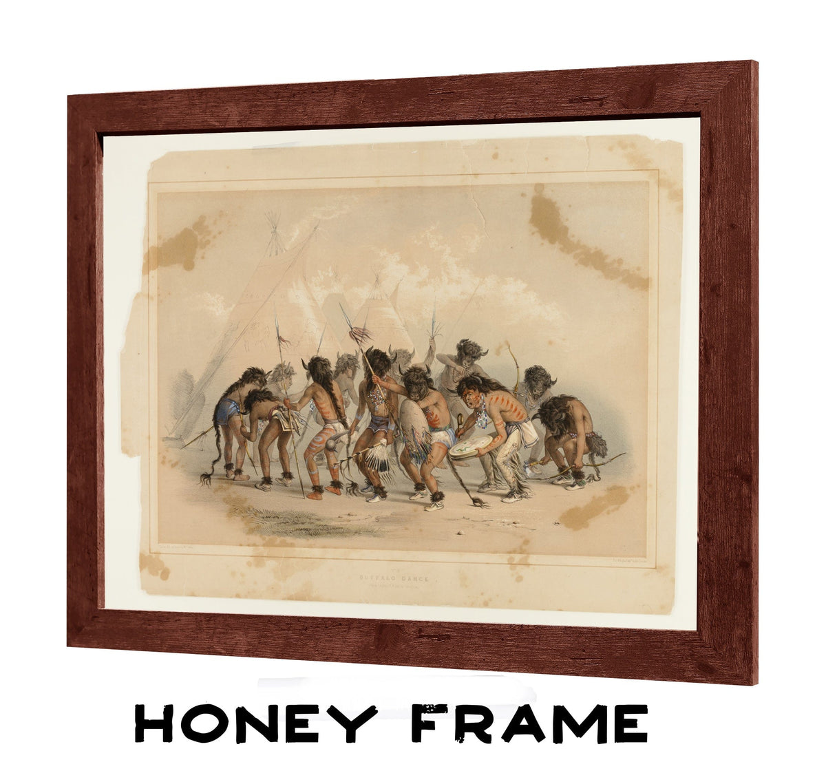 Buffalo Dance No.8 By George Catlin Fine Art Print