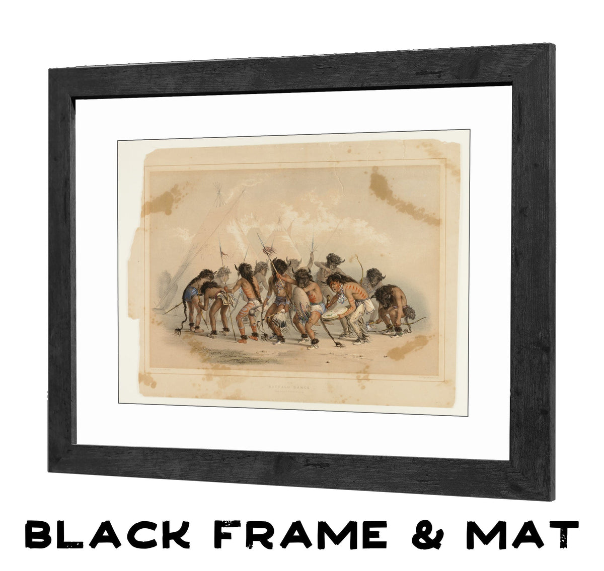 Buffalo Dance No.8 By George Catlin Fine Art Print