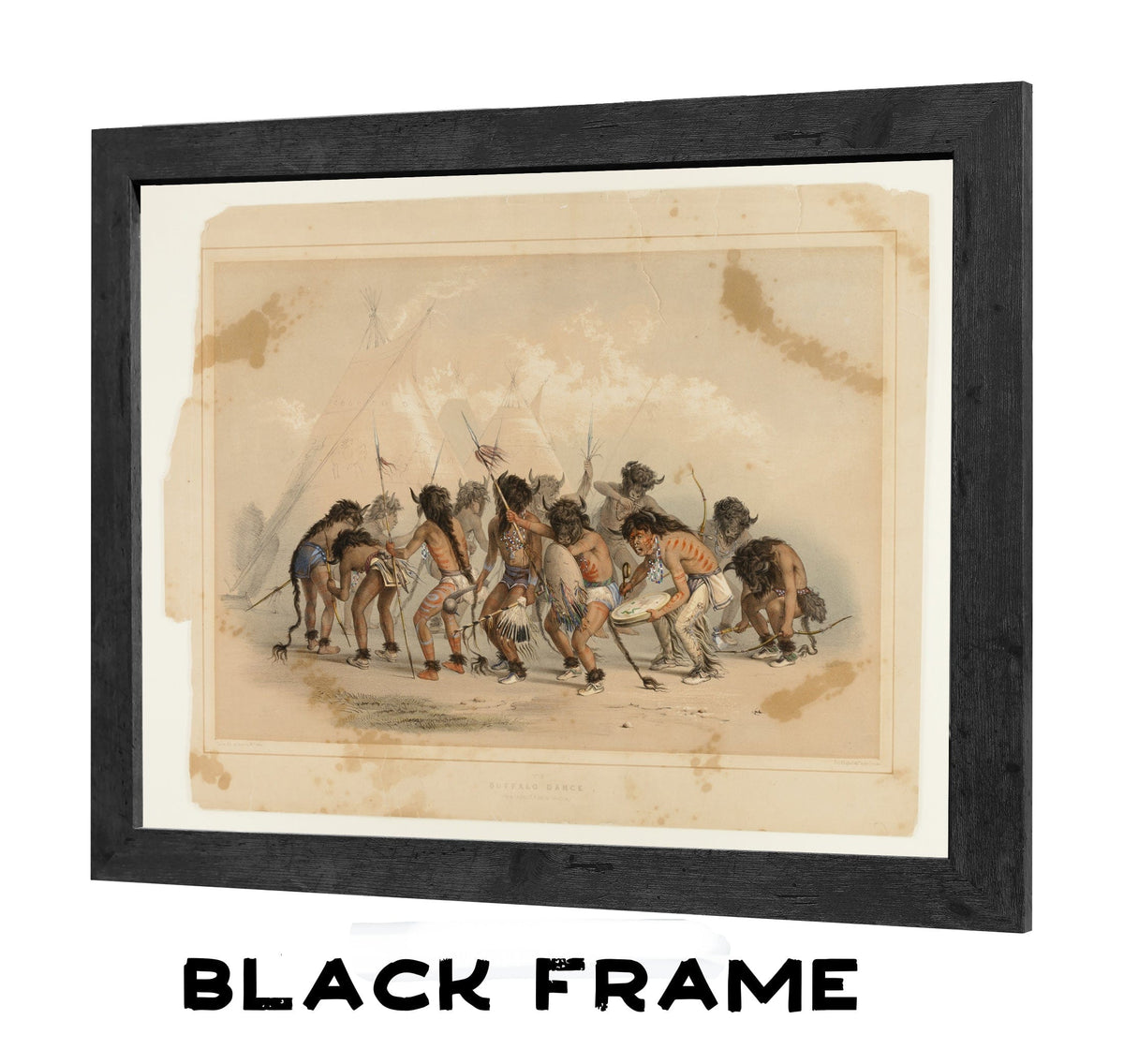 Buffalo Dance No.8 By George Catlin Fine Art Print