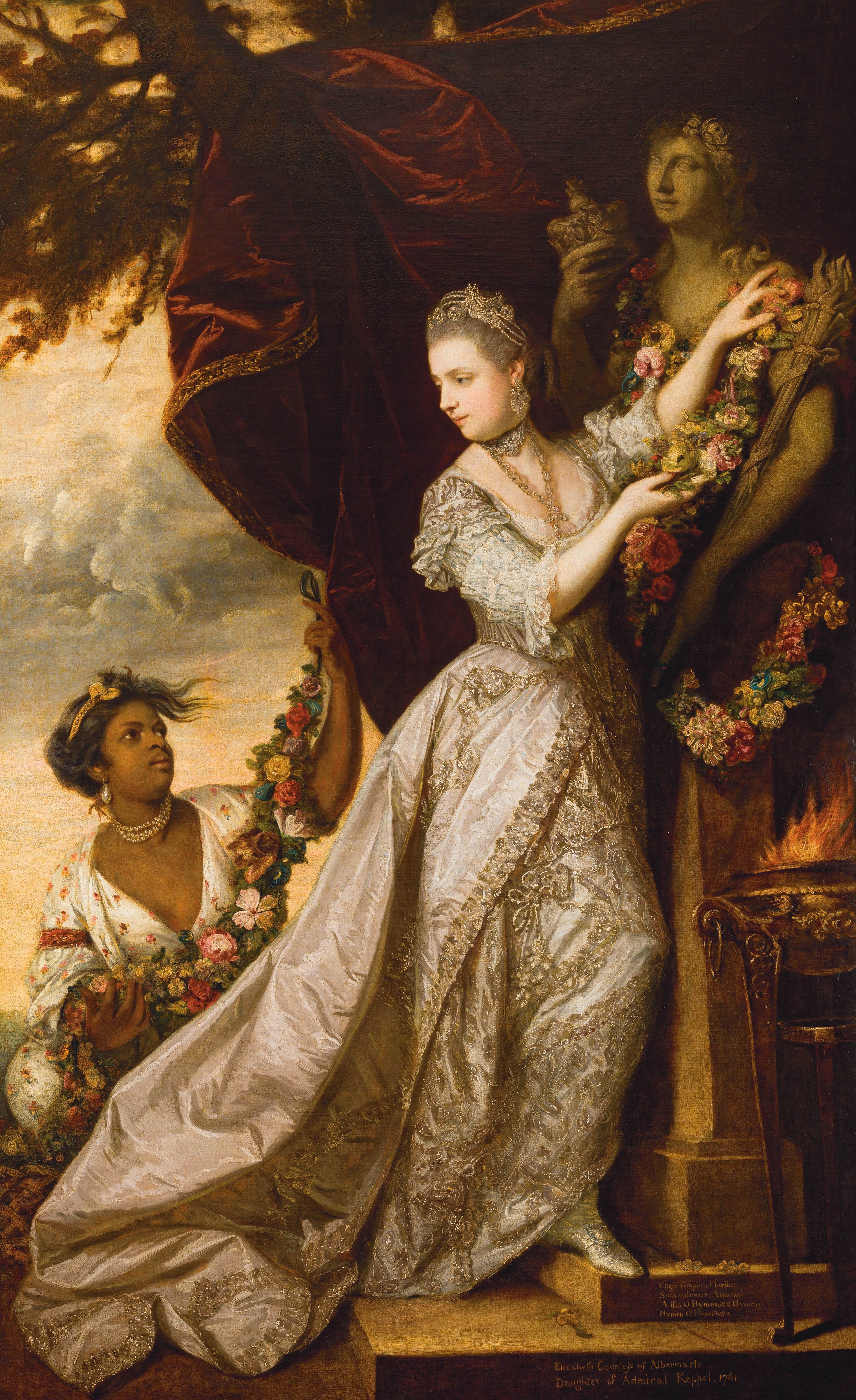 Lady Elizabeth Keppel By Joshua Reynolds Fine Art Print