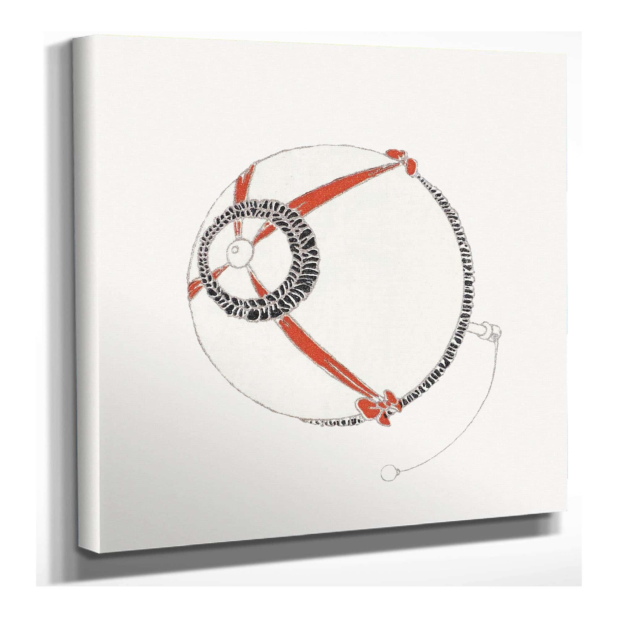 12" x 12" / Canvas Wrap Rubans Aux Ombrelles Aux Manchons by Charles Martin