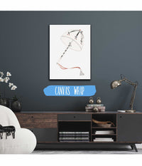 12" x 12" / Canvas Wrap Rubans Aux Ombrelles Aux Manchons by Charles Martin