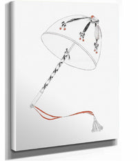 12" x 12" / Canvas Wrap Rubans Aux Ombrelles Aux Manchons by Charles Martin