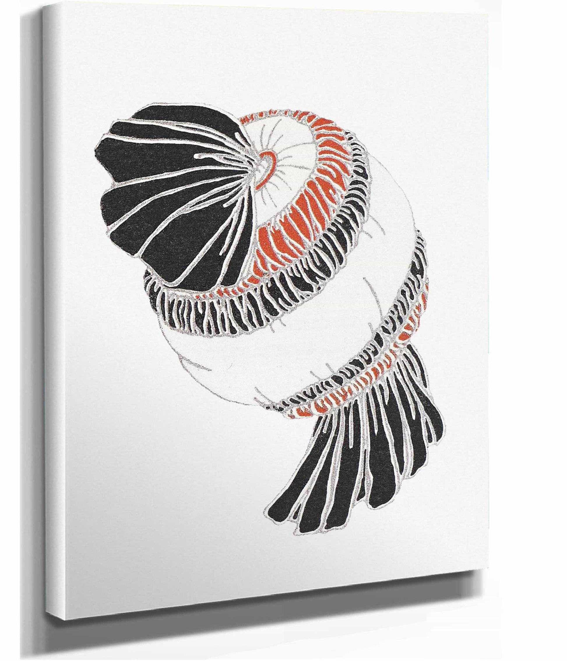 12" x 12" / Canvas Wrap Rubans Aux Ombrelles Aux Manchons by Charles Martin