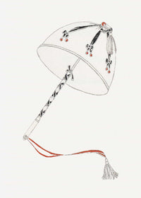 12" x 12" / Canvas Wrap Rubans Aux Ombrelles Aux Manchons by Charles Martin