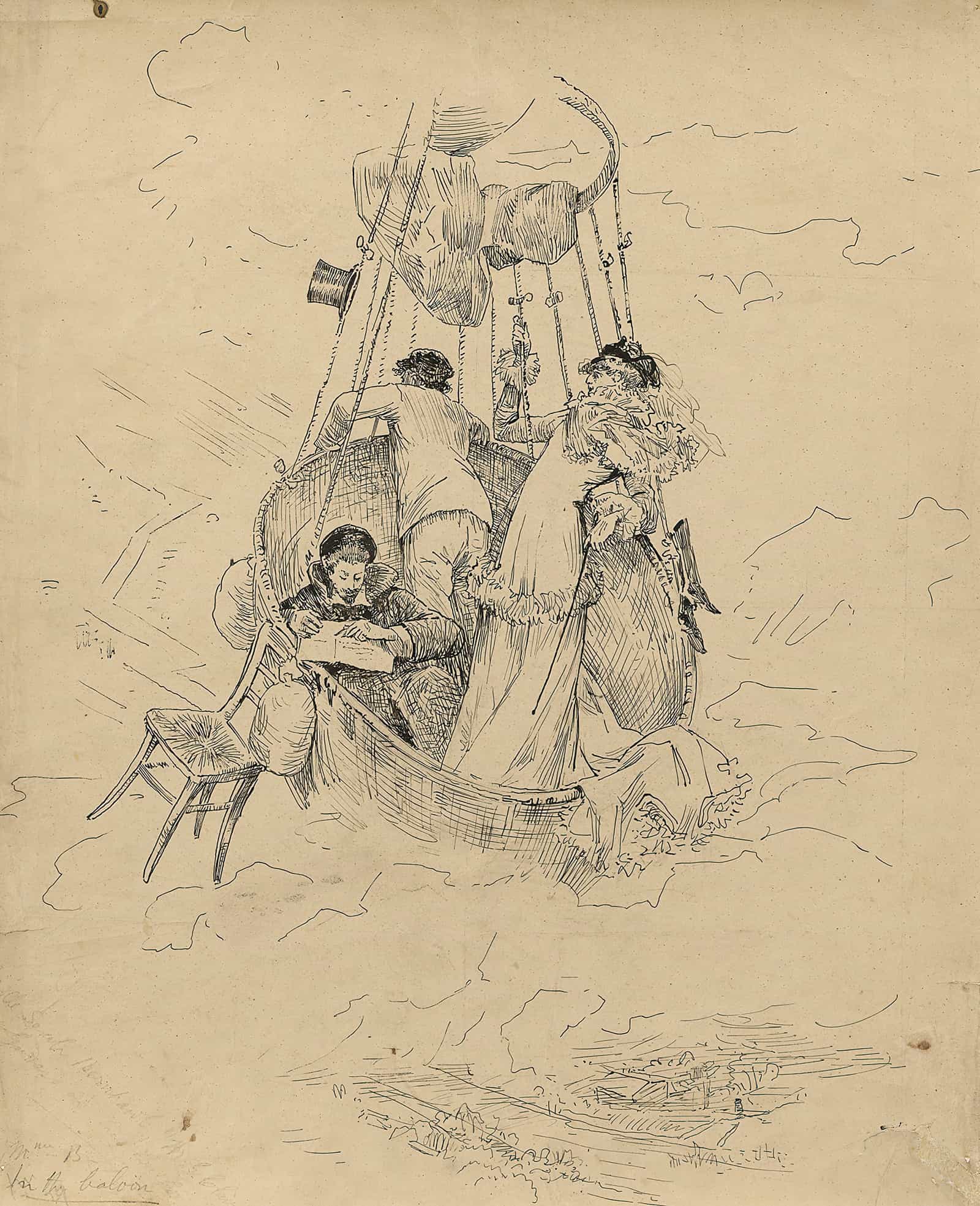 12" x 12" / Canvas Wrap Scenes Of Sarah Bernhardts Life  by Georges Jules Victor Clairin