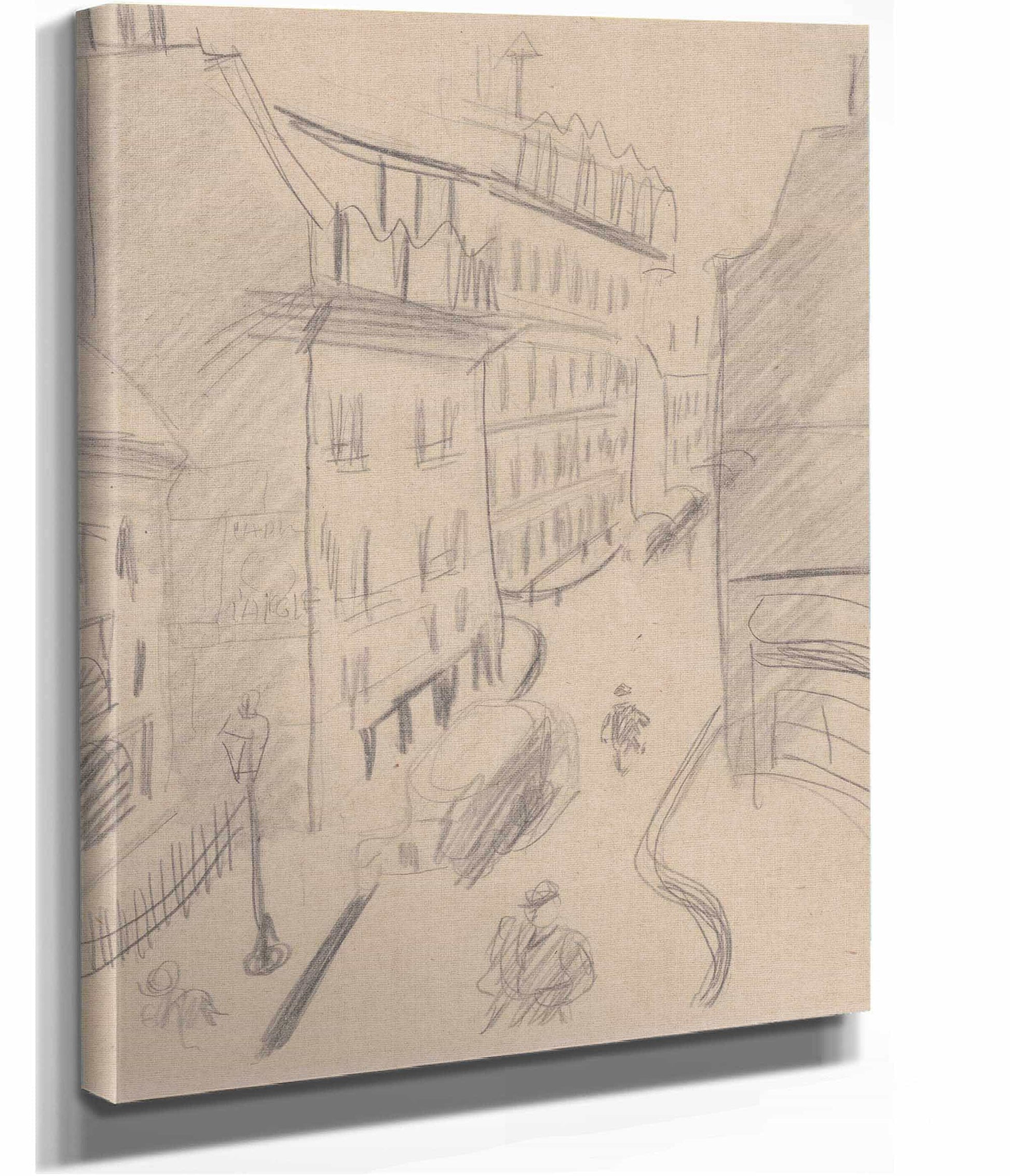 12" x 12" / Canvas Wrap Skicar by Cyprian Majernik