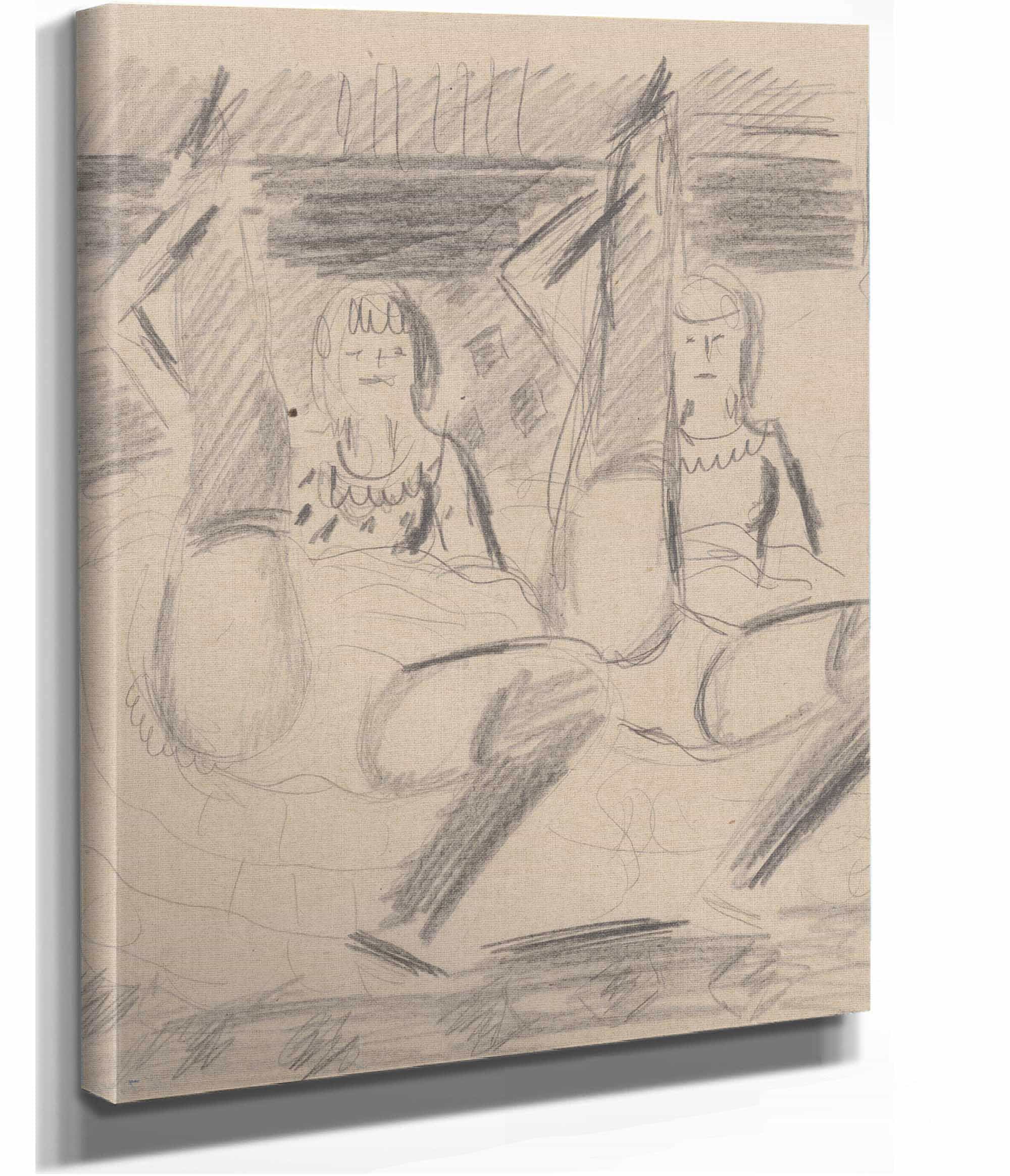 12" x 12" / Canvas Wrap Skicar by Cyprian Majernik