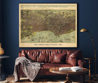 1893 Grand View Of Chicago State of Illinois