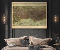 1893 Grand View Of Chicago State of Illinois