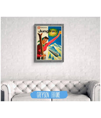 1950's Skiing Vacation Holiday Switzerland Jungfrau Region, Skiing