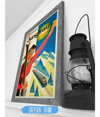 1950's Skiing Vacation Holiday Switzerland Jungfrau Region, Skiing