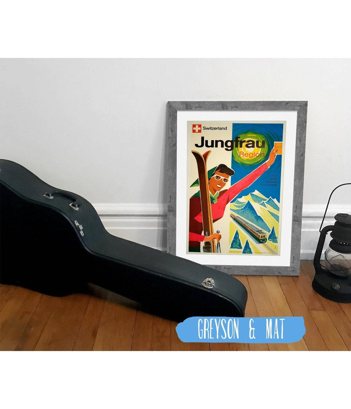 1950's Skiing Vacation Holiday Switzerland Jungfrau Region, Skiing