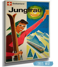 1950's Skiing Vacation Holiday Switzerland Jungfrau Region, Skiing