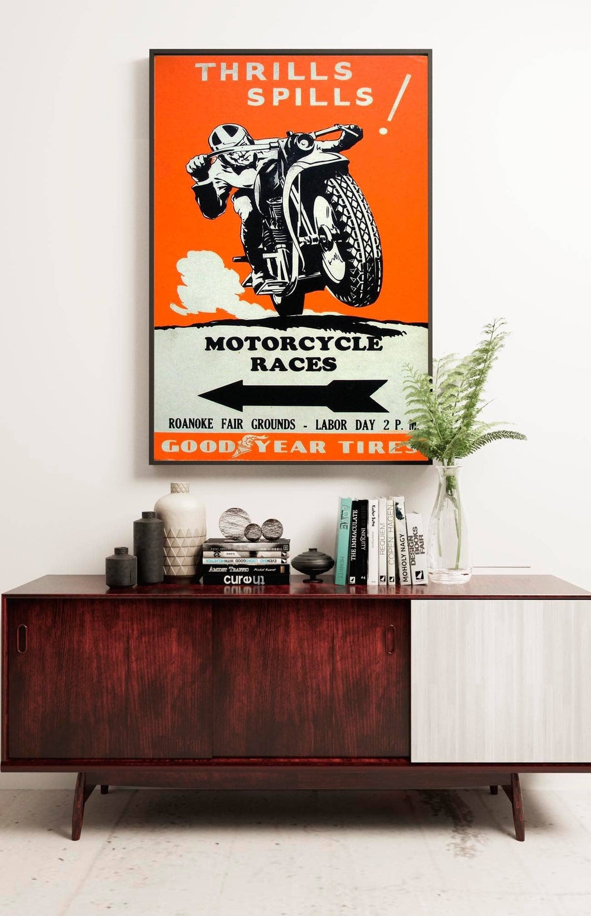 1950s Roanoke Thrills Spills Motorcycle Races